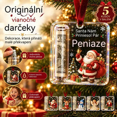 🎄 Vánoční ozdoba na peníze ✨ Ozdoba na vánoční stromeček, která ukrývá bankovky – kreativní a překvapivý sváteční dárek.