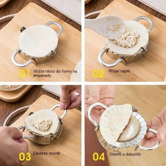 🥟Vykrajovátko na těsto s rukojetí 8,5 cm + forma na knedlíčky 8,5 cm✨Za chvilku vyrobíte ručně tvarované knedlíčky s dokonalým tvarem