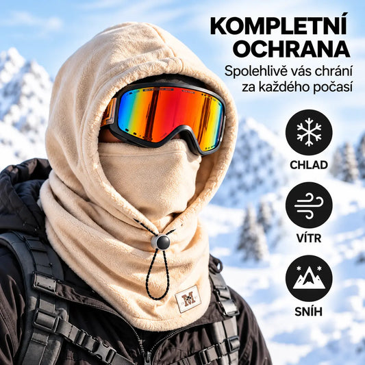 ☃️ Fleecová kukla s kapucí 3 v 1 – ideální volba pro outdoorové aktivity, cyklistiku a zimní cestování.