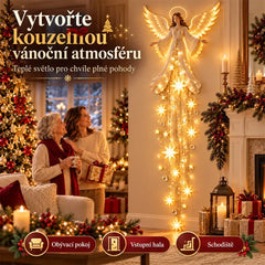 🎄💡Nástěnné svítidlo Starfall „Andělské požehnání“ – vánoční nástěnná dekorace