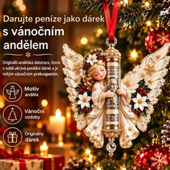 🎁5-dílná sada, cena 570 Kč✨ Vánoční dekorace ve tvaru andílka (lze použít i jako držák na hotovostní dárky)