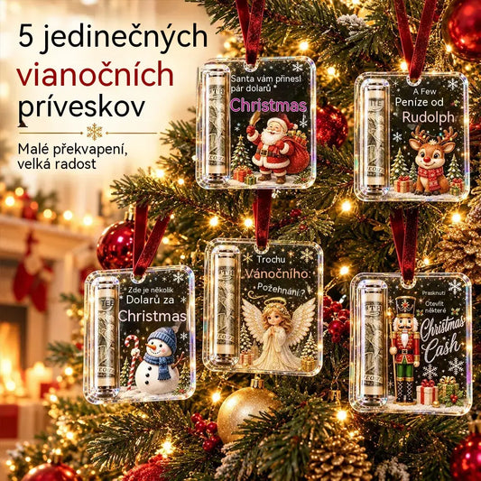 🎄 Vánoční ozdoba na peníze ✨ Ozdoba na vánoční stromeček, která ukrývá bankovky – kreativní a překvapivý sváteční dárek.